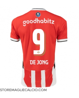 PSV Eindhoven Luuk de Jong #9 Maglia Gara Casa Repliche 2024-25 Maniche Corte